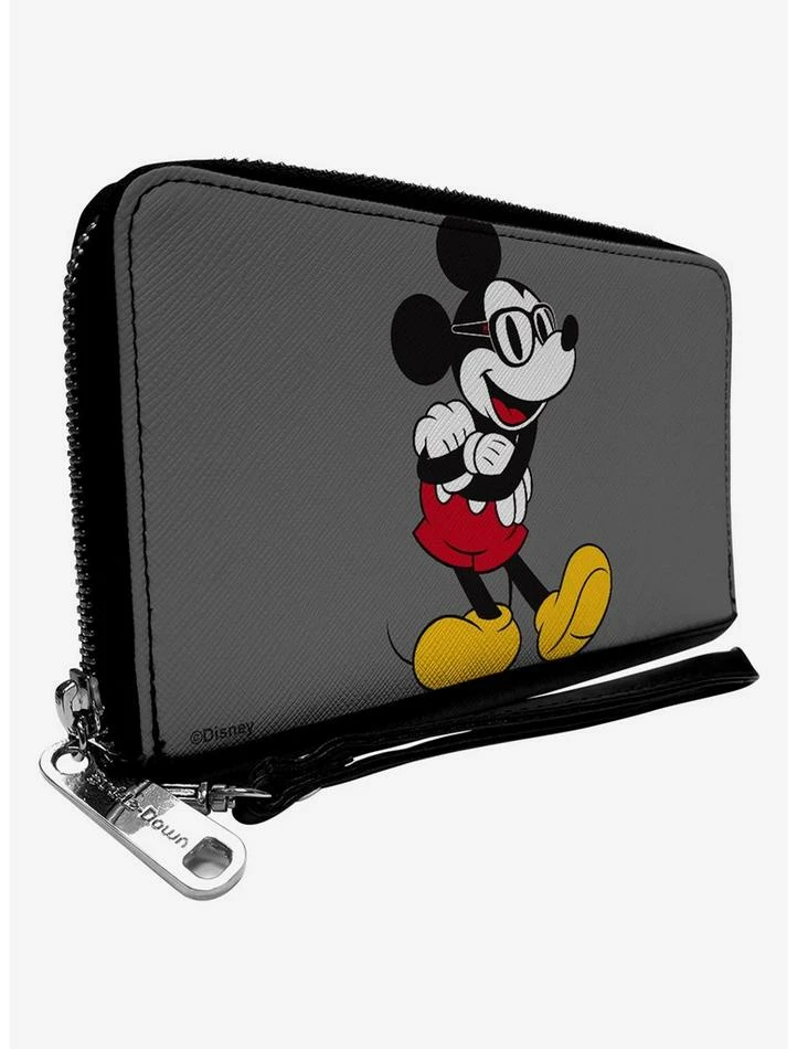 Hot Sale 😉 Disney Mickey Mouse Glasses Zip Around Wallet 😍
