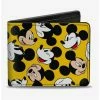Budget 🥰 Disney Mickey Mouse Through Years Bifold Wallet 😉