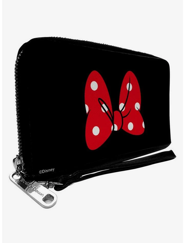 Deals 😉 Disney Minnie Mouse Bow Polka Dot Zip Around Wallet 😍 - Image 2