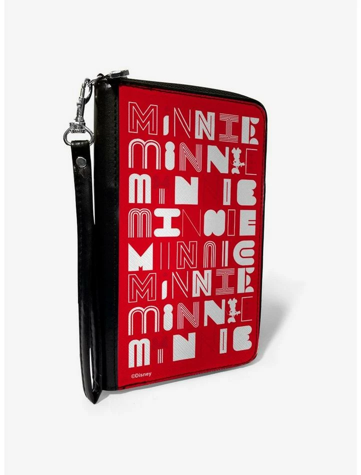 Outlet 🔥 Disney Minnie Mouse Typography Zip Around Wallet 😍