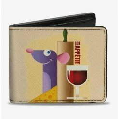 New 🌟 Disney Pixar Ratatouille Remy Bon Appetit Bifold Wallet 🛒
