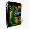 Discount 👍 Disney Pixar Toy Story Partysaurus Rex Over Top Zip Around Wallet 👏