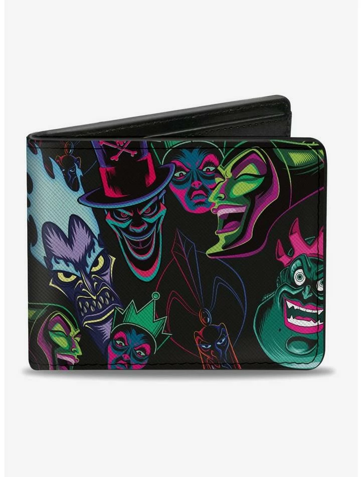 Wholesale π₯° Disney Villains Neon Bifold Wallet π€©