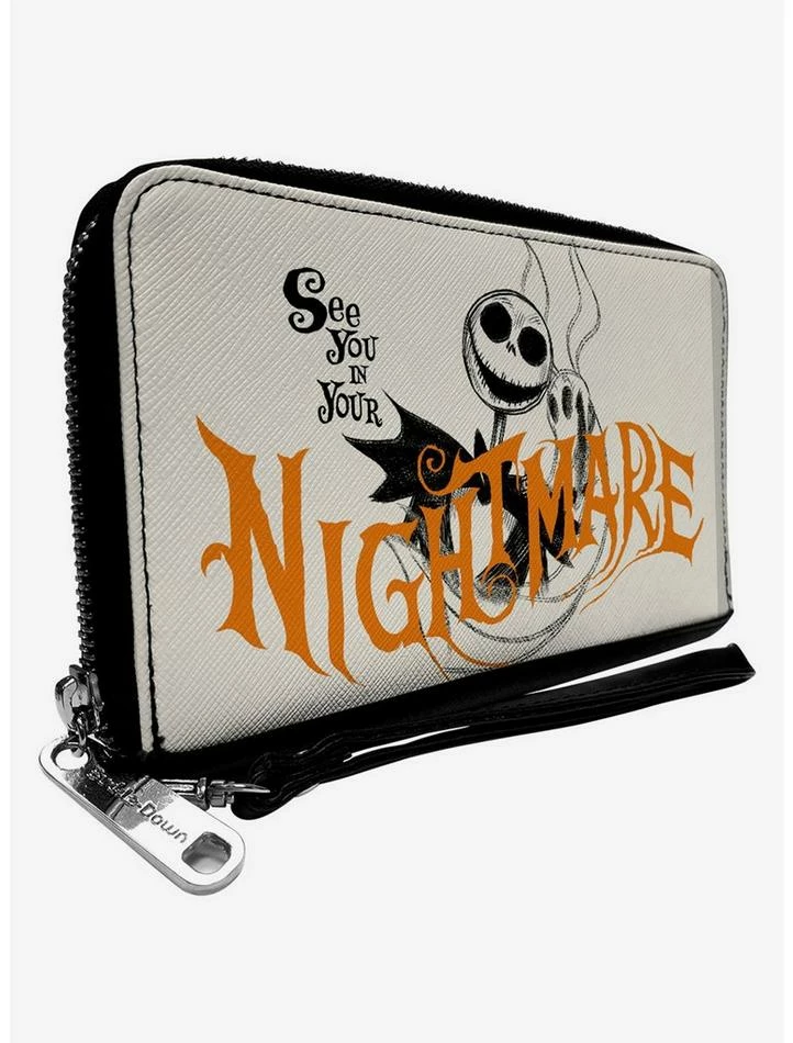 Brand new 🎁 The Nightmare Before 🎄 Christmas Jack See You In Your Nightmare Zip Around Wallet ⭐