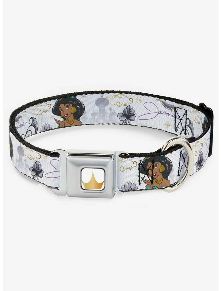 Top 10 🎉 Disney Aladdin Jasmine Palace Flowers Seatbelt 🐕 Dog Collar 👍