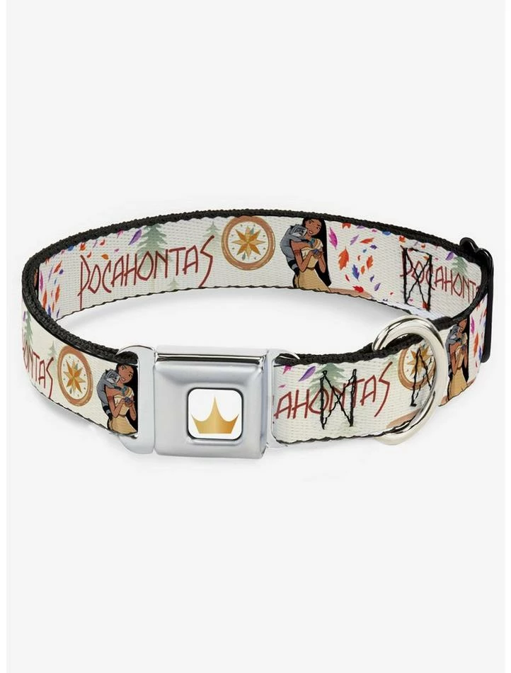 Best Pirce 💯 Disney Pocahontas Pocahontas And Meeko Compass Seatbelt 🐶 Dog Collar ✨