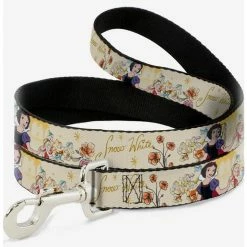 Best deal 💯 Disney Snow White And The Seven Dwarfs Flowers Yellow 🦮 Dog Leash 🛒