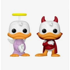 Cheapest ⌛ Funko Disney Pop! Donald's Shoulder Angel & Devil Vinyl Figure Set 2022 Wondrous Convention Exclusive 🎁