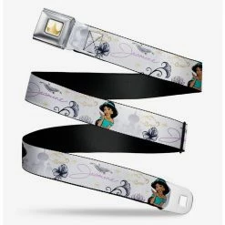 Promo 👏 Disney Aladdin Jasmine Palace Flowers Seatbelt Belt 🛒