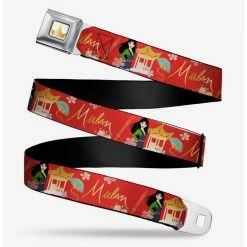 Brand new 🎉 Disney Mulan Gazebo Flowers Seatbelt Belt 🎁