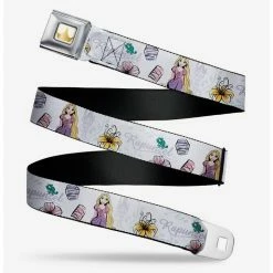 Cheap 🛒 Disney Tangled Rapunzel Castle With Pascual Floral Seatbelt Belt 🌟
