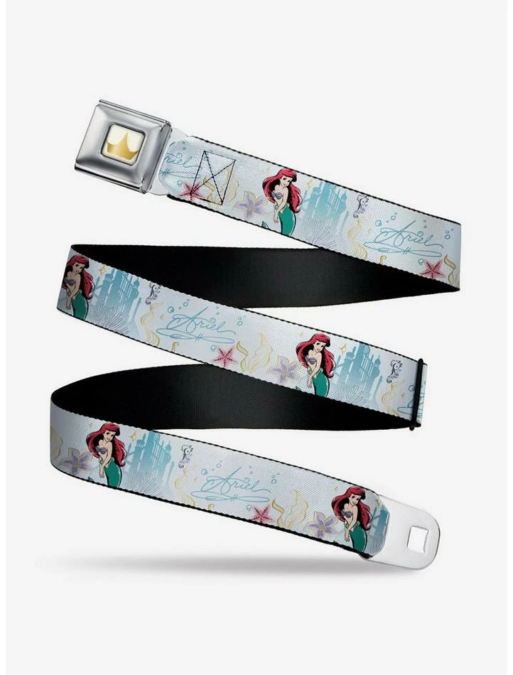 Coupon ๐ Disney The Little Mermaid Ariel Castle Seatbelt Belt ๐
