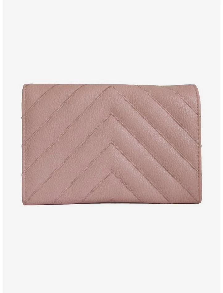 Hot Sale 😉 Disney Signature D Rose Gold Vegan Leather Foldover Wallet 🛒 - Image 3