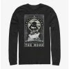 Cheap 😍 The Nightmare Before 🎄 Christmas The Moon Tarot Card Long-Sleeve T-Shirt 💯
