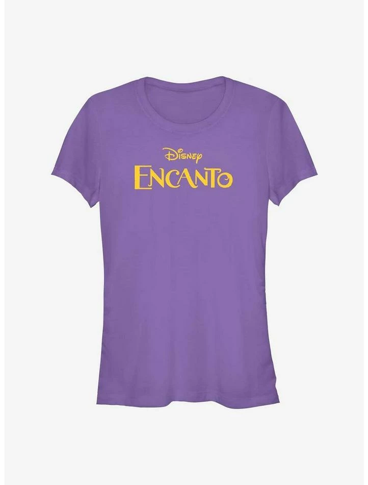 Cheapest 🎁 Disney Encanto Flat Logo Title 👧 Girls T-Shirt 🎉