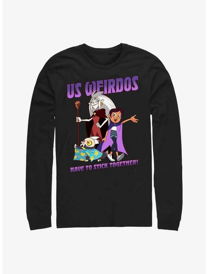 Top 10 🔥 Disney The Owl House Weirdos Unite Long-Sleeve T-Shirt 😀