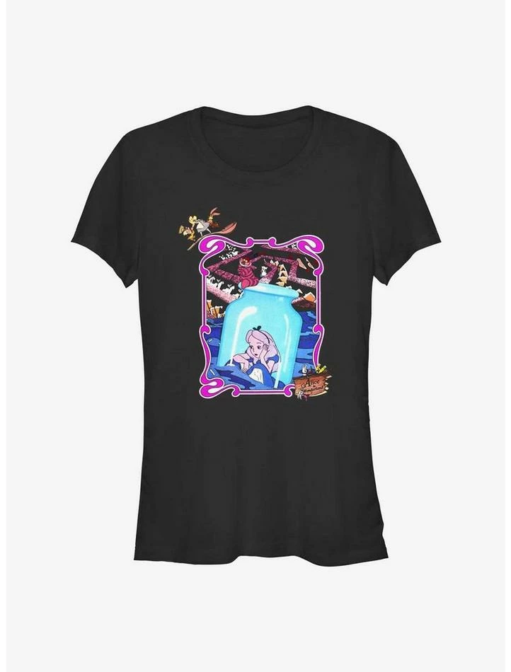 Budget โญ Disney Alice In Wonderland Alice In Bottle ๐ง Girls T-Shirt ๐