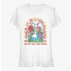 Budget 🤩 Disney Alice In Wonderland Alice Lockup 👧 Girls T-Shirt 💯