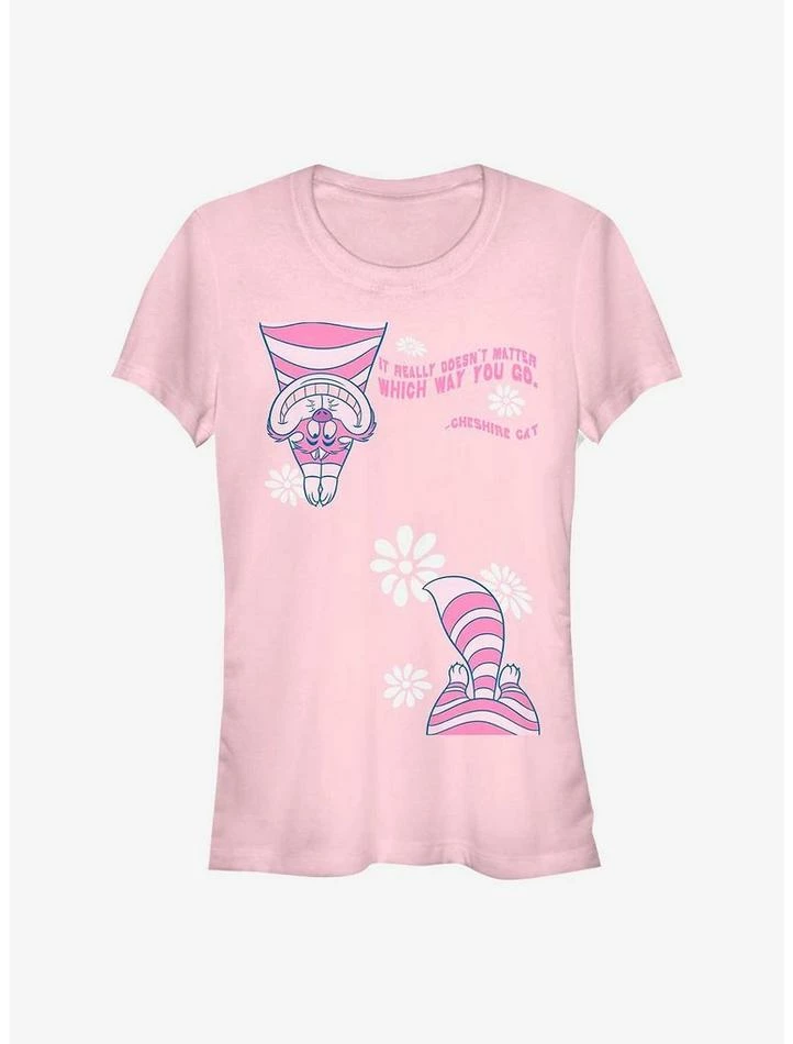 Brand new ⌛ Disney Alice In Wonderland Cheshire Split 👧 Girls T-Shirt 😀