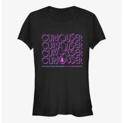 Cheapest 🛒 Disney Alice In Wonderland Curiouser Swilr 👧 Girls T-Shirt 🥰