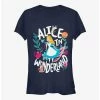 Promo 💯 Disney Alice In Wonderland Cutout Alice 👧 Girls T-Shirt 👏