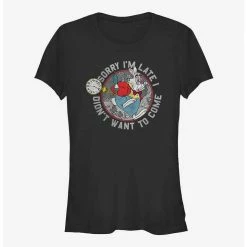 Best Pirce 🔥 Disney Alice In Wonderland Late Rabbit 👧 Girls T-Shirt ✔️