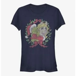 Wholesale 💯 Disney The Muppets Kermy And Piggy 🎄 Christmas 🎄 Christmas 👧 Girls T-Shirt 🎁