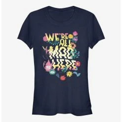 Best deal ✔️ Disney Alice In Wonderland We're All Mad Here 👧 Girls T-Shirt ❤️