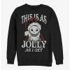Deals ✔️ Disney The Nightmare Before 🎅 Christmas This Is As Jolly As I Get Santa Jack Sweatshirt ✨