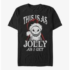 Buy 👍 Disney The Nightmare Before ❄ Christmas This Is As Jolly As I Get Santa Jack T-Shirt ⭐