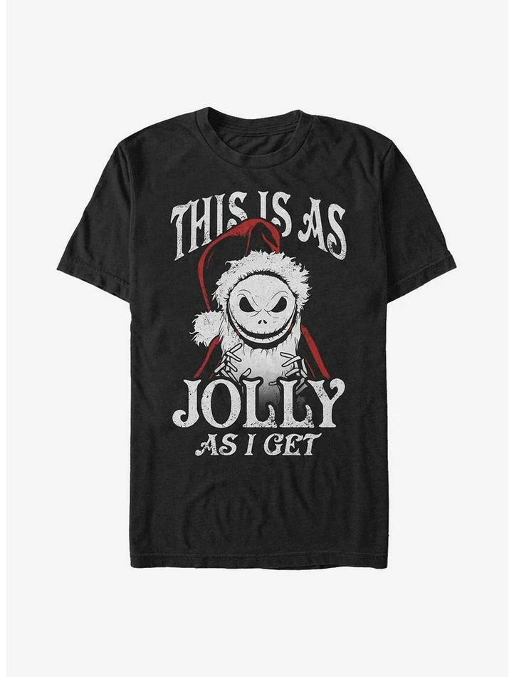Buy ๐ Disney The Nightmare Before โ Christmas This Is As Jolly As I Get Santa Jack T-Shirt โญ