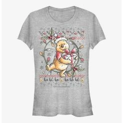 Best reviews of 👍 Disney Winnie The Pooh At Christams 👧 Girls T-Shirt 😍