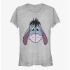 Best Sale 😍 Disney Winnie The Pooh Big Face Eeyore 👧 Girls T-Shirt 😀