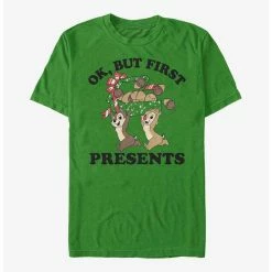 Flash Sale 🎉 Disney Chip And Dale Ok But First Presents T-Shirt 🔔