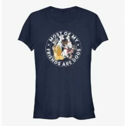 Budget ✨ Disney Most Of My Friends Are 🐕 Dogs 👧 Girls T-Shirt 👍