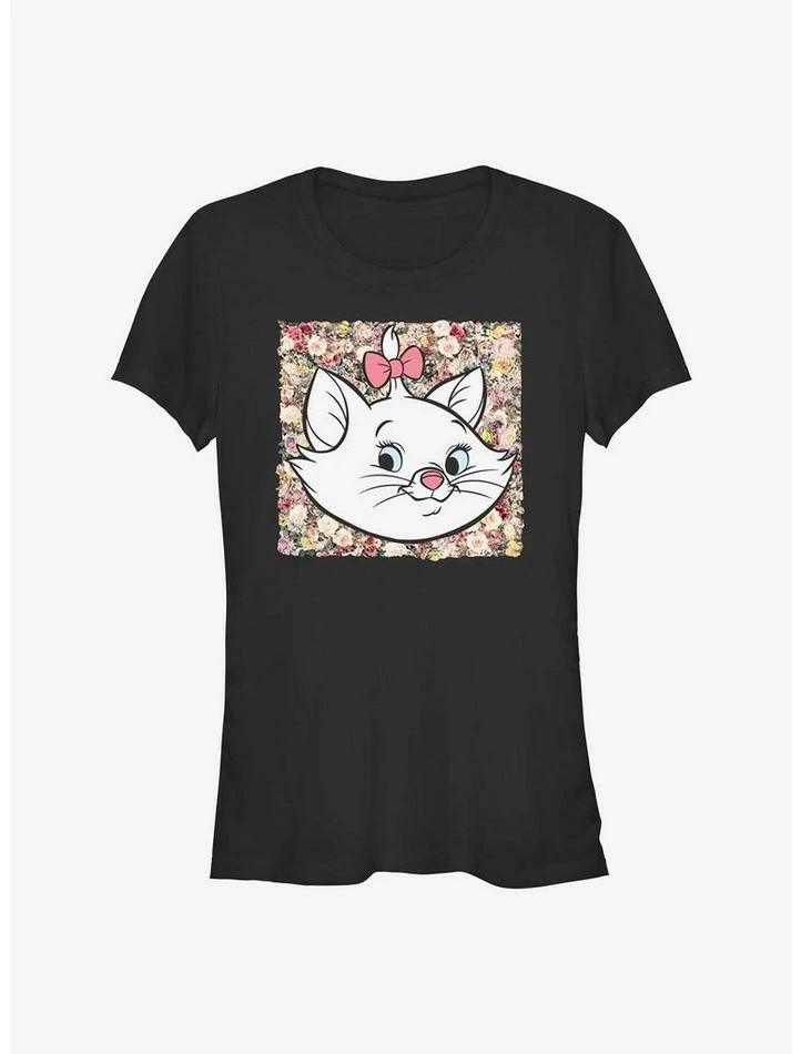 Deals ๐ Disney The Aristocats Boxed Floral Marie ๐ง Girls T-Shirt ๐