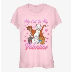 Cheapest 🧨 Disney The Aristocats My Cat Is My Valentine 👧 Girls T-Shirt 🔔