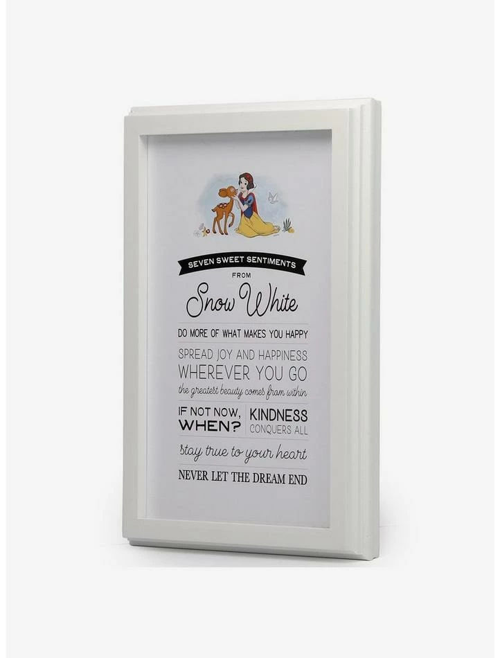 Outlet ✔️ Disney Snow White Lessons Framed Wood Décor ⌛ - Image 2