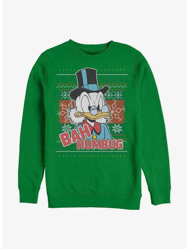 Best Sale 🔥 Disney Ducktales Bah Humbug Scrooge Crew Sweatshirt 😉