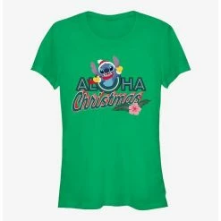 Flash Sale 🔥 Disney Lilo & Stitch Aloha 🎅 Christmas 👧 Girls T-Shirt ❤️