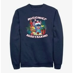 Top 10 💯 Disney Lilo & Stitch Mischief And Merrymaking Crew Sweatshirt 😉