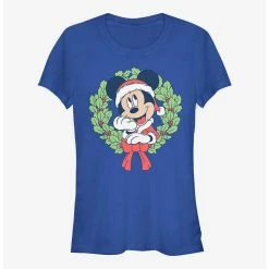 Wholesale 😉 Disney Mickey Mouse Mickey 🔔 Christmas Wreath 👧 Girls T-Shirt ⌛
