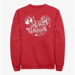 Best Sale ✨ Disney Mickey Mouse Holiday Ears Crew Sweatshirt 🌟