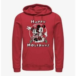 Outlet 💯 Disney Mickey Mouse Mickey & Minnie Holiday Hoodie ❤️