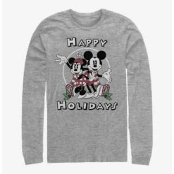 Best reviews of 👍 Disney Mickey Mouse Mickey & Minnie Holiday Long-Sleeve T-Shirt 🤩