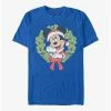 Promo ⌛ Disney Mickey Mouse Mickey ❄ Christmas Wreath T-Shirt 🧨