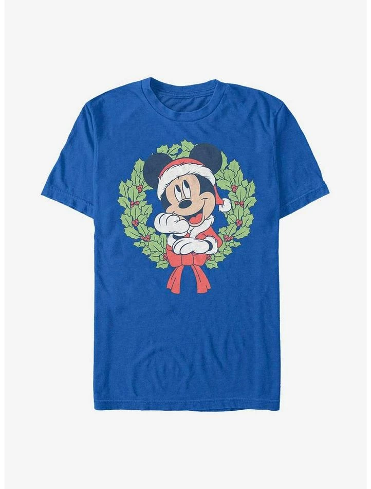 Promo โ Disney Mickey Mouse Mickey โ Christmas Wreath T-Shirt ๐งจ