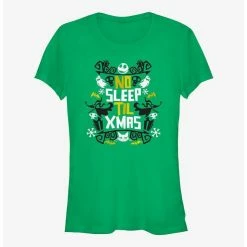 Best Pirce 🔥 The Nightmare Before 🎅 Christmas No Sleep Till Xmas 👧 Girls T-Shirt 🥰