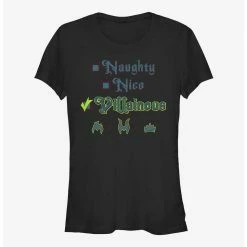 Brand new 🎁 Disney Princess Naughty Nice Villainous 👧 Girls T-Shirt ⭐