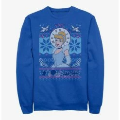 Hot Sale 🤩 Disney Princess Cinderella Ugly Holiday Crew Sweatshirt 🌟